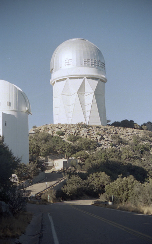 A photograph of the Mayall Telescope, from December 2019